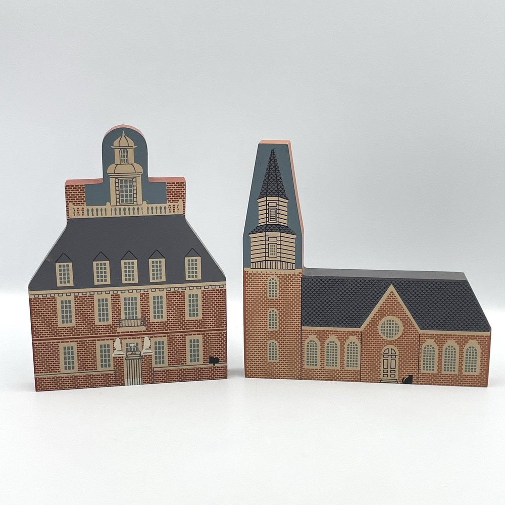 Vintage 1993 Cats Meow Williamsburg Series Governor's Palace Bruton Parish